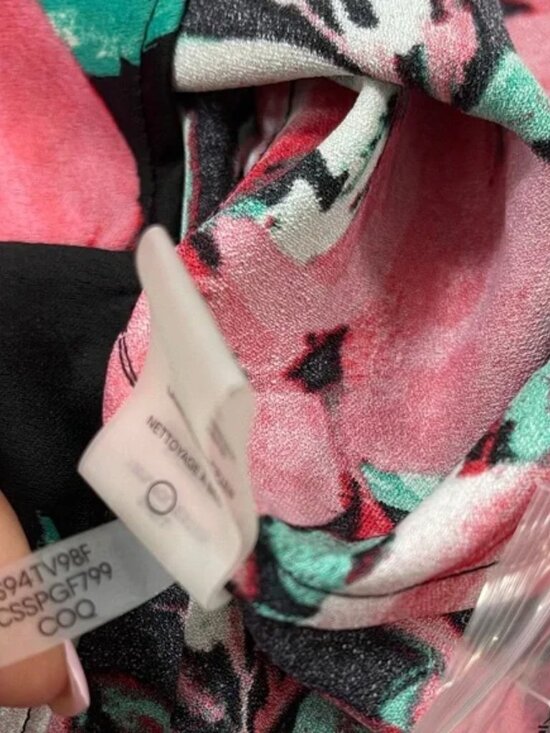 Calvin Klein Floral Side Tie Sleeveless Top - Picture 11 of 13